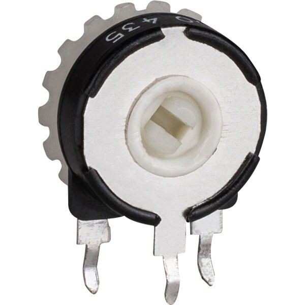 Main product image for Piher 100 Ohm Trimmer Potentiometer 1/4W 5/8" Vertical Mount029-101